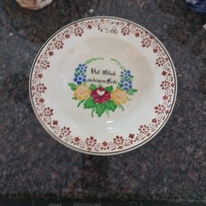 Vintage Germany plate 10" floral